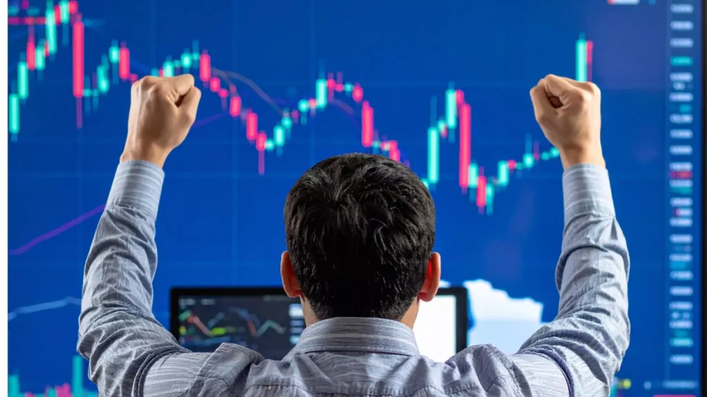 uma pessoa de sucesso que investe no mercado financeiro